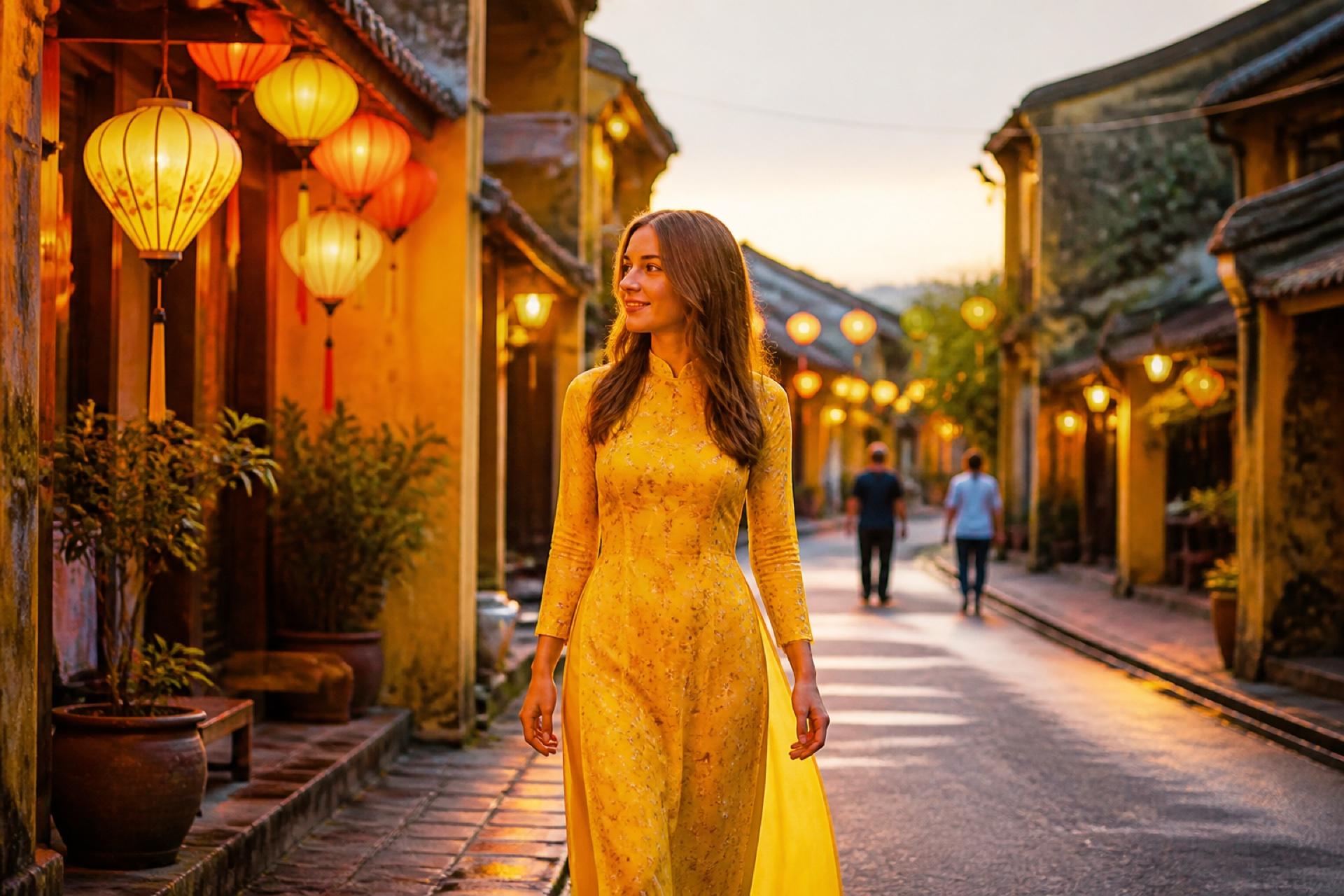 Ao dai rental in Hoi An, Vietnam