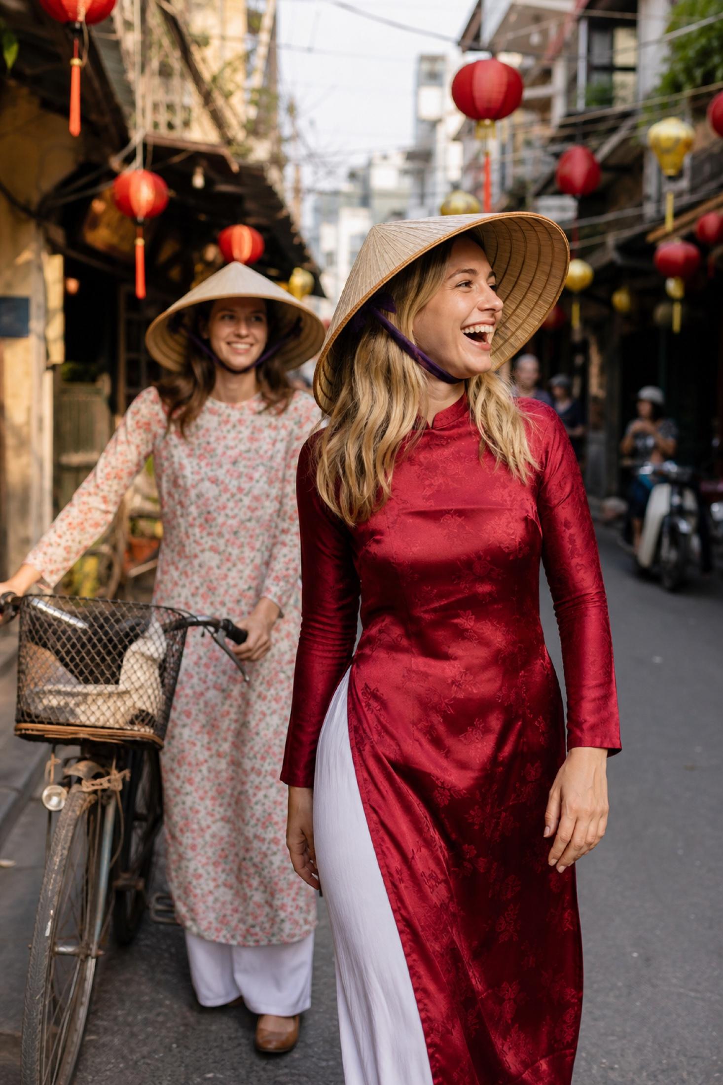 Old Quarter Classic — ao dai look in Hanoi